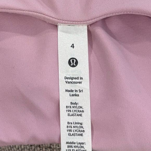 NWT Lululemon Align High Neck Tank Top In Pink Peony Size 4 - Picture 4 of 7